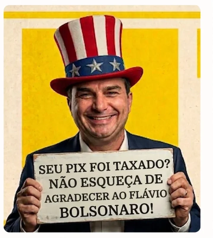 “Flávio Taxadinha”: redes culpam Flávio por taxação do PIX