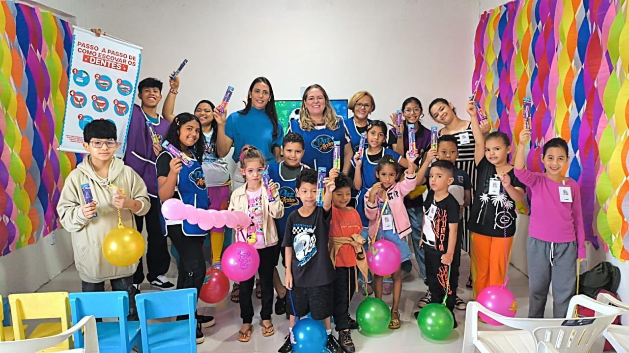 Dra. Sarah Frota Loiola, CRO 1644, cirurgiã dentista, realiza mais uma ação voluntária e leva educação em saúde bucal para crianças