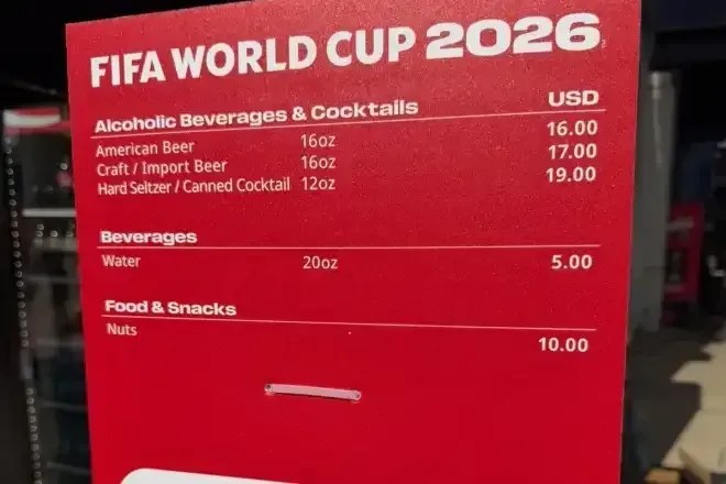 Cerveja mais barata custa R$ 81 nos jogos da Copa do Mundo