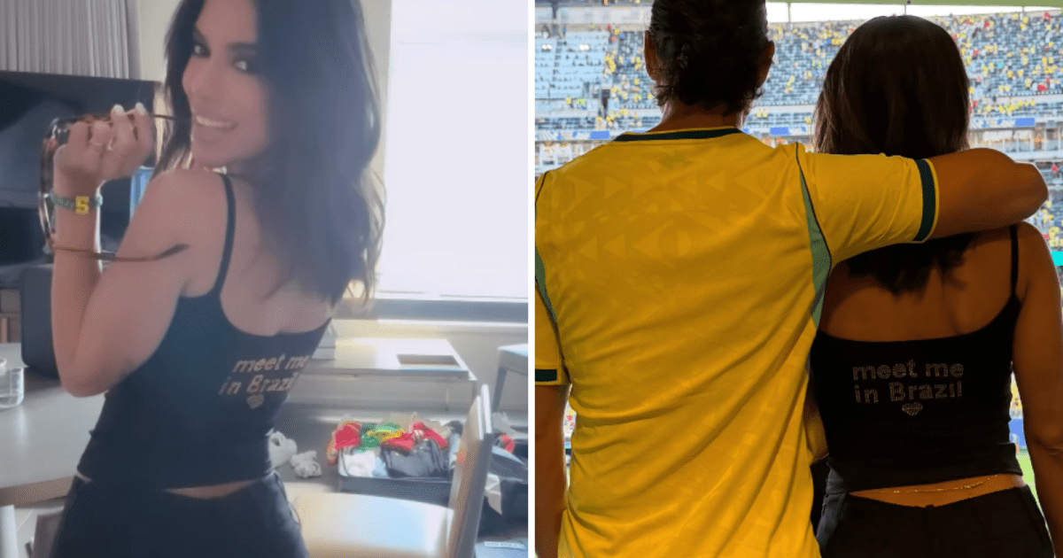 Anitta posa abraçada com bilionário em jogo da Seleção na Copa; saiba quem