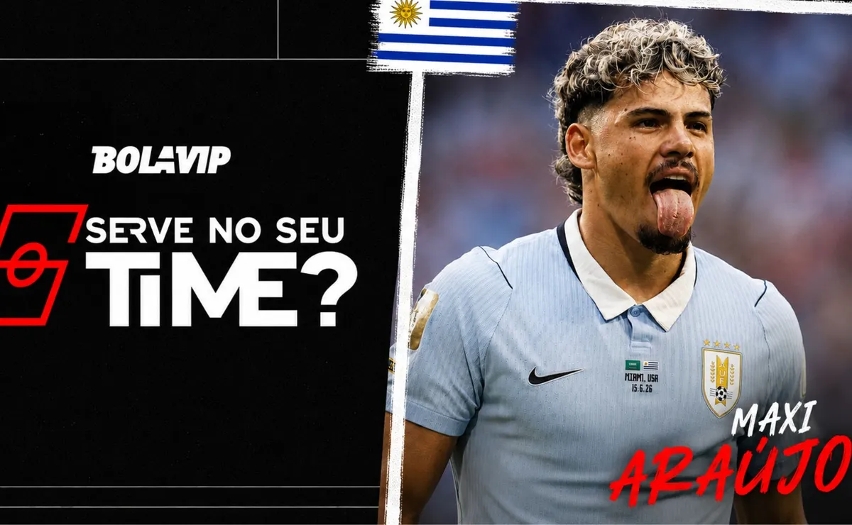 Maxi Araújo vale R$ 205 milhões e vira assunto após empate do Uruguai contra Arábia Saudita