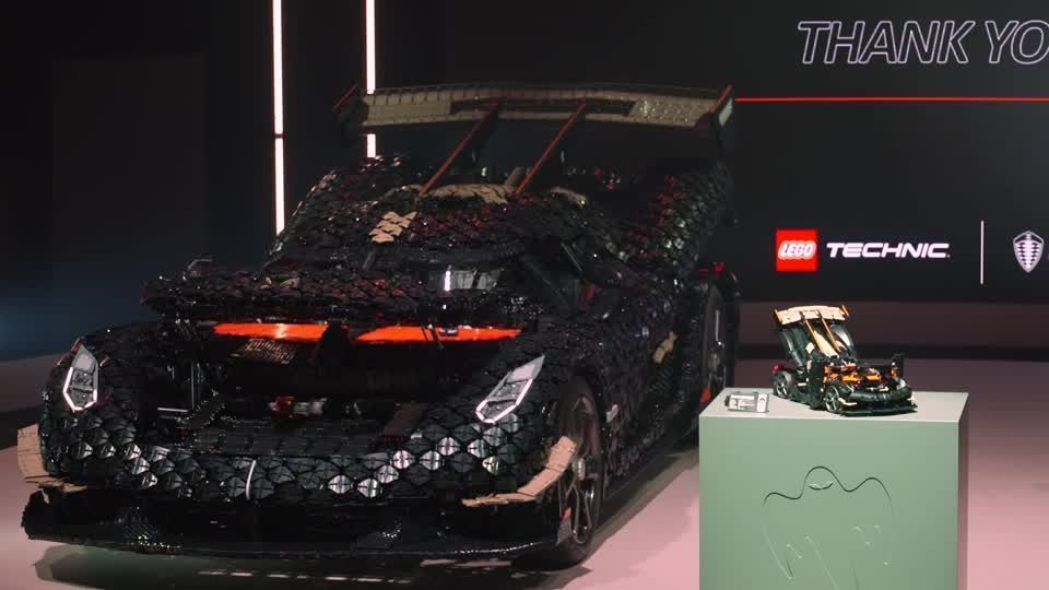 Lego recria hipercarro da Koenigsegg em tamanho real com 327 mil peças