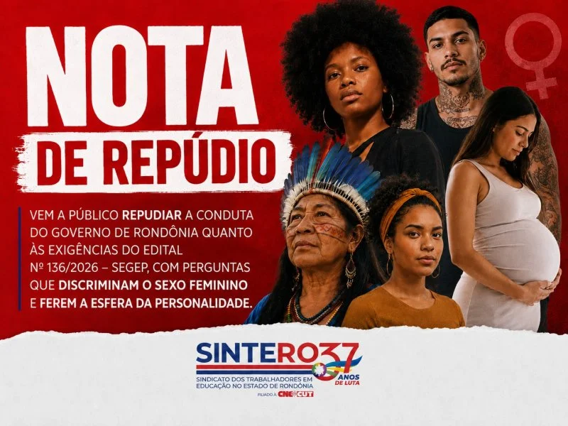 Sintero repudia e condena machismo contra professoras