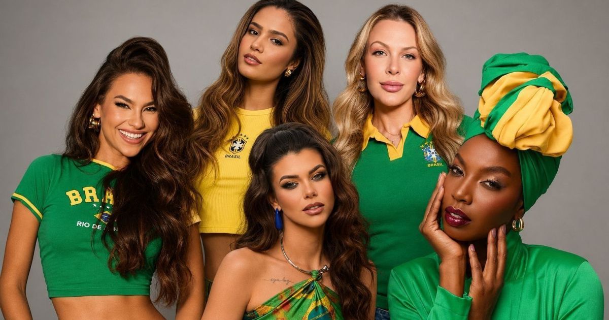 Clima de Copa: candidatas do Miss Universe Brasil aderem à moda brazilcore