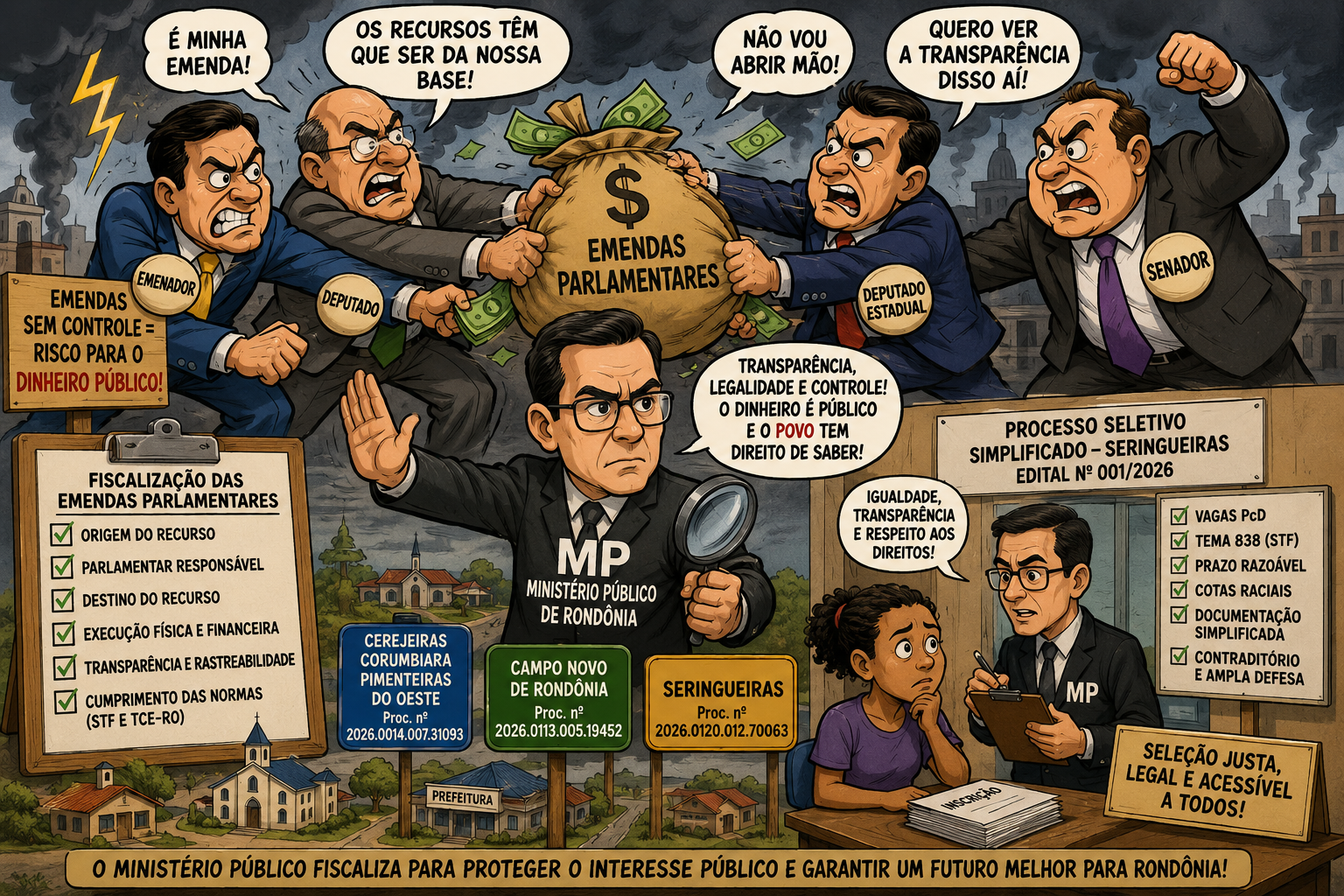 Buritis, Campo Novo de Rondônia, Cerejeiras, Corumbiara, Pimenteiras do Oeste, Seringueiras e São Miguel do Guaporé entram na mira do Ministério Público