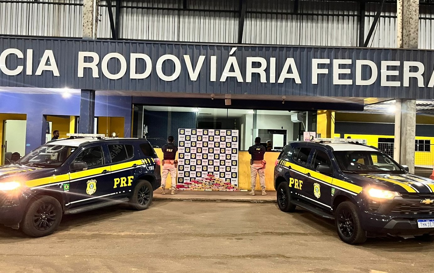 PRF em Rondônia apreende quase 80 kg de cocaína em Ji-Paraná