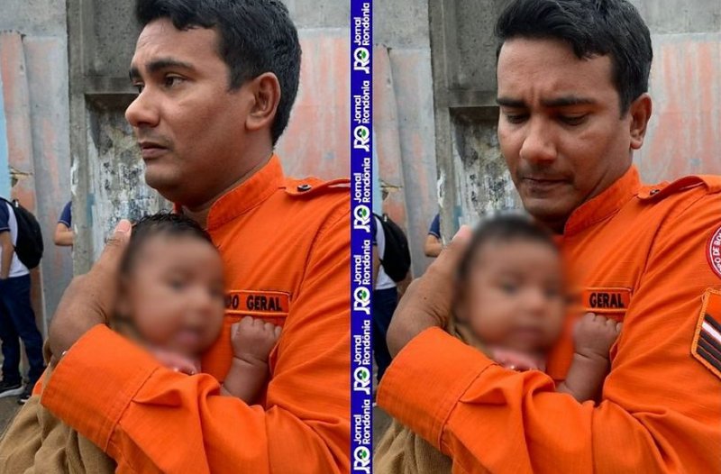 Sargento do Corpo de Bombeiros salva bebê de mãe em surto psicológico em Porto Velho