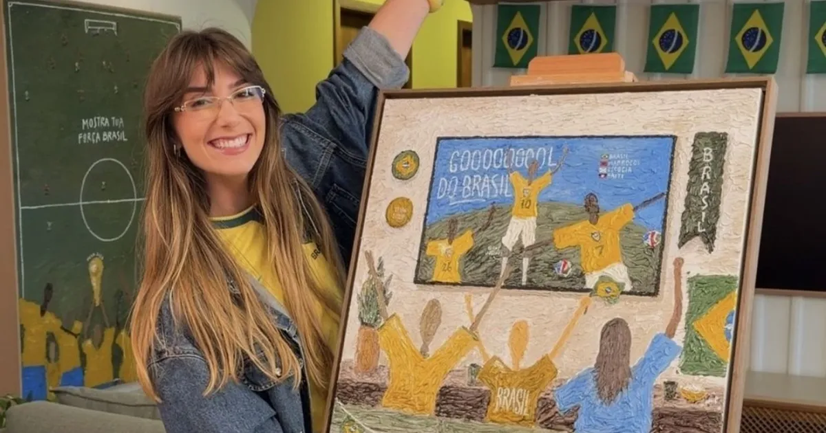 Jhenny Keller acerta previsões de gols da Seleção Brasileira com pinturas impressionantes
