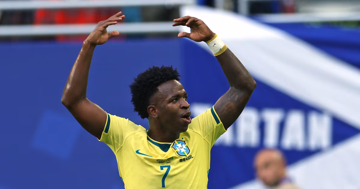 Vini Jr briga pela artilharia da Copa e se destaca entre os mais valiosos do torneio