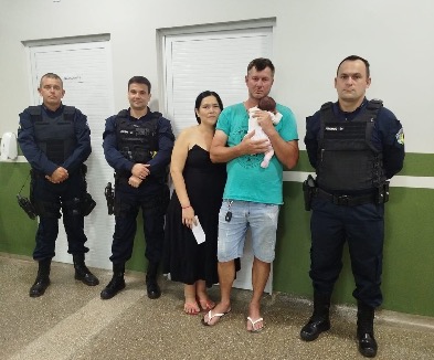 Policiais salvam recém-nascida engasgada em Espigão do Oeste com rápido atendimento