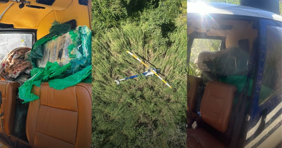 Perseguição nas alturas: aeronave com 200kg de cocaína é apreendida em SP