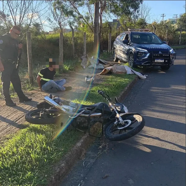 Homem de 29 anos fugindo da polícia quase atropela criança e é detido em Jaguariúna