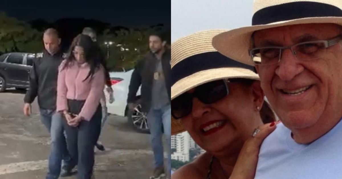 Veja imagens da prisão da suspeita de matar casal de idosos a facadas em MG