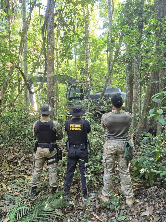 Polícia Federal e IBAMA combatem garimpo ilegal e inutilizam R$ 600 mil em bens