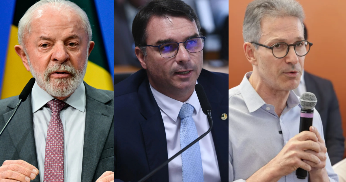 Quaest: no 2º turno em Minas Gerais, Lula empata com Flávio e Zema