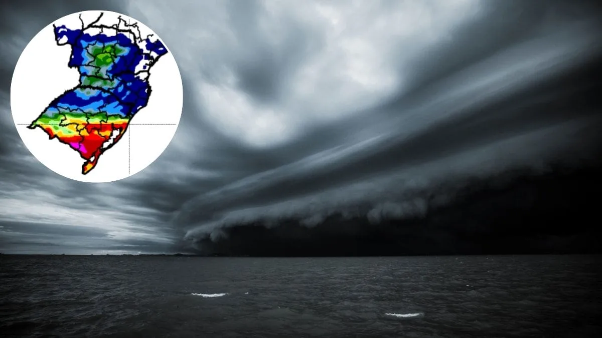 Frente fria provoca granizo em Santa Catarina e alerta para novos temporais se intensifica