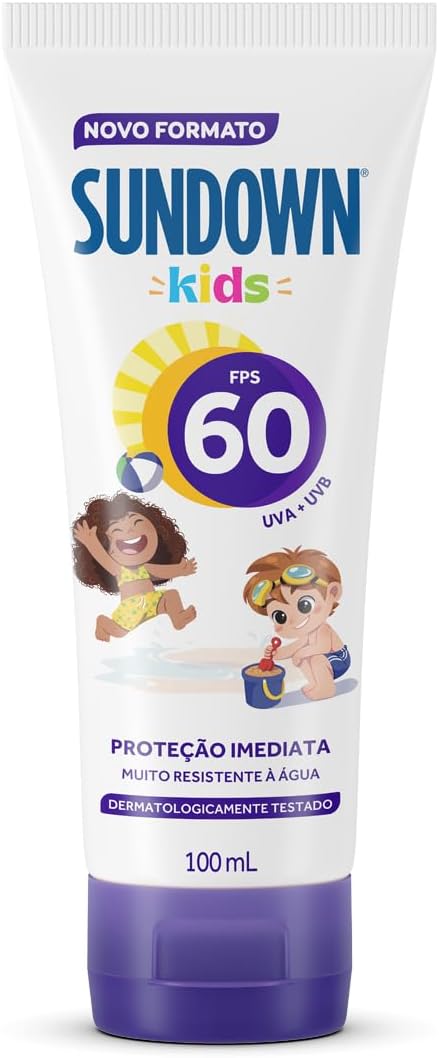 Proteto Solar Sundown® FPS60 Kids: Proteção Segura para a Pele Delicada das Crianças