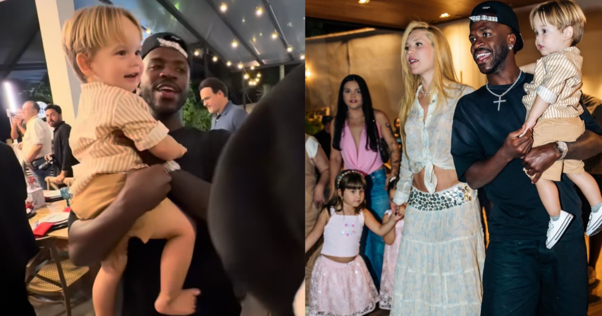 Vini Jr. e filho de Virginia protagonizam momento fofo em festa infantil