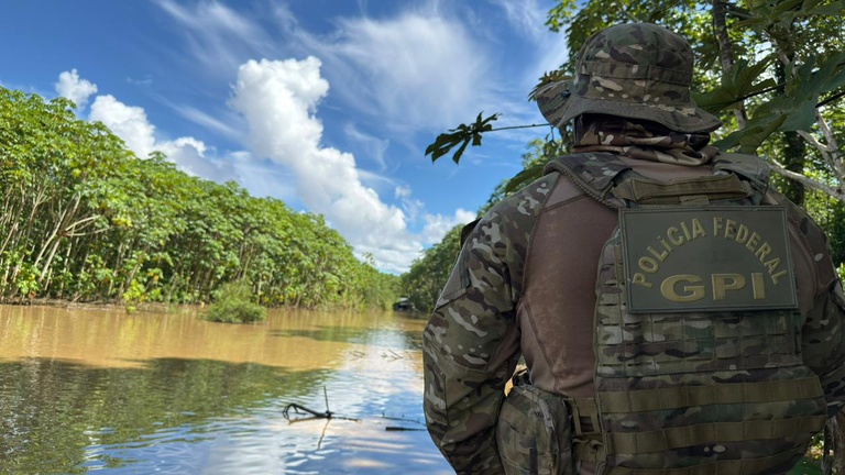 PF e IBAMA deflagram operação Iterum III contra o garimpo ilegal no Rio Madeira/R