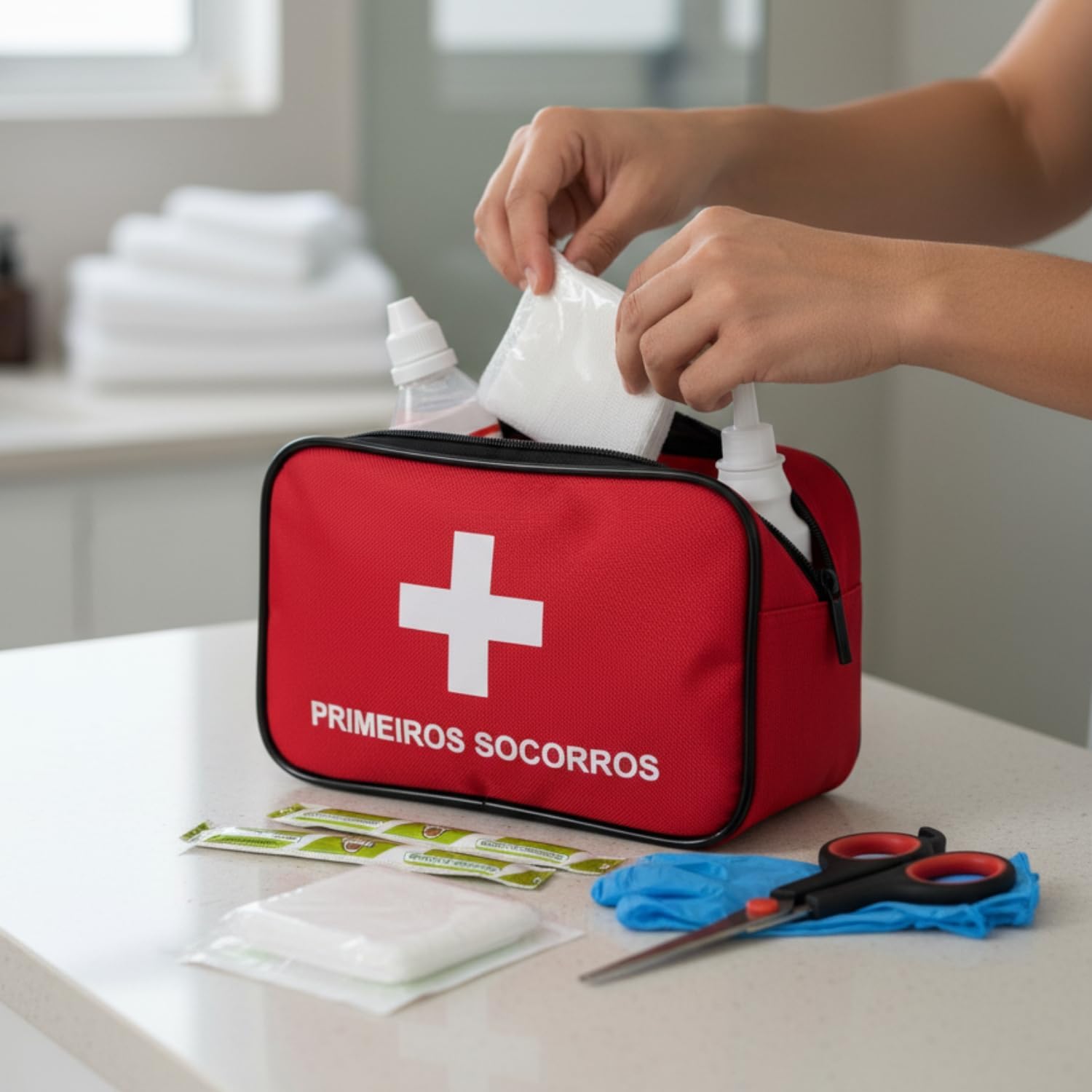 Texmed: Kit Completo de Primeiros Socorros para Camping e Viagens de Carro