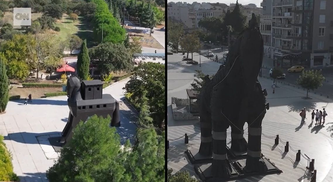 A lenda é real? A incrível descoberta sobre os dois cavalos de Troia gigantes que estão escondidos na Turquia