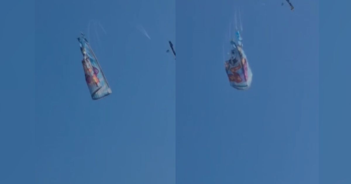 Vídeo: balão cai no mar de Copacabana e banhistas registram momento